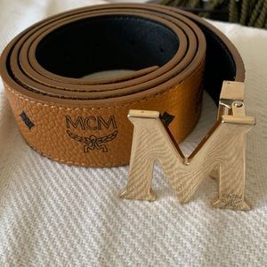 MCM Belt uncut Gold Buckle
